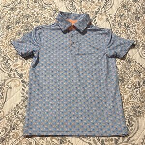 The Southern Shirt Company Blue and Orange Kids Polo